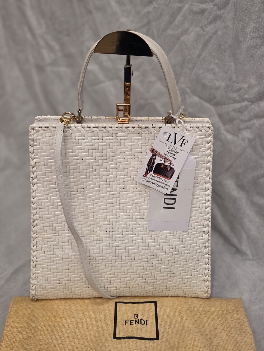 FENDI 1990s Shoulder/Handdle bag Rattan cane Sas Roma laquered Hand Woven RARE